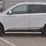 Пороги труба d63 вариант 2 RUSSTAL Mitsubishi Outlander (2018-2023)