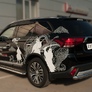 Защита заднего бампера d63 дуга RUSSTAL Mitsubishi Outlander (2015-2017)