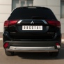 Защита заднего бампера d75х42 дуга RUSSTAL Mitsubishi Outlander (2015-2017)