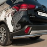 Защита заднего бампера d63 секции RUSSTAL Mitsubishi Outlander (2015-2017)