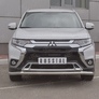 Защита переднего бампера d63 секции RUSSTAL Mitsubishi Outlander (2018-2023)