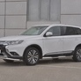 Защита переднего бампера d63 секции RUSSTAL Mitsubishi Outlander (2018-2023)