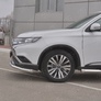 Защита переднего бампера d63 секции RUSSTAL Mitsubishi Outlander (2018-2023)