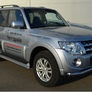 Пороги труба d42 варинат 1 RUSSTAL Mitsubishi Pajero (2012-2014)