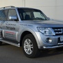 Защита переднего бампера d76х63 дуга RUSSTAL Mitsubishi Pajero (2012-2014)