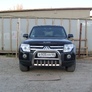 Кенгурятник d76 низкий с защитой картера Mitsubishi Pajero (2006-2024)