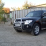 Кенгурятник d57 высокий с защитой картера Mitsubishi Pajero (2006-2024)