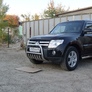 Кенгурятник d57 низкий c защитой картера Mitsubishi Pajero (2006-2024)