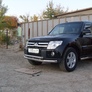 Защита переднего бампера d76+d57 двойная Mitsubishi Pajero (2006-2024)