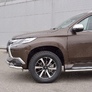 Защита переднего бампера d63 секция-d63 дуга RUSSTAL Mitsubishi Pajero Sport (2016-2021)