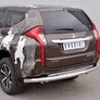 Защита заднего бампера d76 секции RUSSTAL Mitsubishi Pajero Sport (2016-2021)