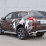 Защита заднего бампера уголки d63 секция RUSSTAL Mitsubishi Pajero Sport (2016-2021)