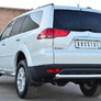 Защита заднего бампера d76 дуга RUSSTAL Mitsubishi Pajero Sport (2013-2015)