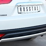 Защита заднего бампера d75х42 дуга RUSSTAL Mitsubishi Pajero Sport (2013-2015)