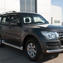 Защита переднего бампера d76 секции d75х42 дуга RUSSTAL Mitsubishi Pajero (2014-2024)