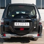 Защита заднего бампера уголки d63 секции d42 секции RUSSTAL Mitsubishi Pajero (2014-2024)