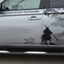 Пороги труба d76 с накладками вариант 1 RUSSTAL Mitsubishi Outlander (2012-2014)
