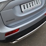 Защита заднего бампера d63х42 дуга RUSSTAL Mitsubishi Outlander (2012-2014)