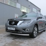 Защита переднего бампера d76 Nissan Pathfinder (2014-2017)