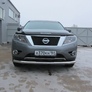 Защита переднего бампера d76 Nissan Pathfinder (2014-2017)