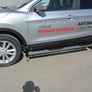 Защита порогов d76 с проступями Nissan Qashqai (2014-2024)