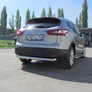 Защита заднего бампера d76 Nissan Qashqai (2014-2024)