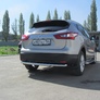 Защита заднего бампера d57 Nissan Qashqai (2014-2024)