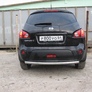 Защита заднего бампера d57 Nissan Qashqai+2 (2007-2011)