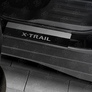 Накладки на пороги карбон с надписью RUSSTAL для Nissan X-Trail (2015-2023)