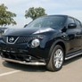 Защита переднего бампера d57+d42 двойная Nissan Juke 2WD (2011-2020)