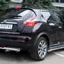 Защита заднего бампера d63х42 ступень RUSSTAL Nissan Juke 4X4 (2010-2014)