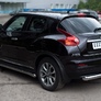 Защита заднего бампера d76х63 ступень RUSSTAL Nissan Juke 4X4 (2010-2014)