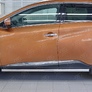 Пороги труба d63 вариант 1 RUSSTAL Nissan Murano (2016-2023)
