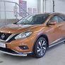 Защита переднего бампера d63 секция RUSSTAL Nissan Murano (2016-2023)