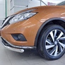 Защита переднего бампера d63 секция RUSSTAL Nissan Murano (2016-2023)