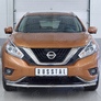 Защита переднего бампера d42 секция RUSSTAL Nissan Murano (2016-2023)