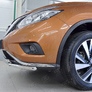 Защита переднего бампера d42 секция-d42 дуга RUSSTAL Nissan Murano (2016-2023)