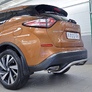 Защита заднего бампера d42 на под машину RUSSTAL Nissan Murano (2016-2023)