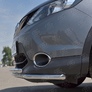 Защита переднего бампера d42 секция-d42 дуга RUSSTAL Nissan Qashqai SPB (2015-2019)