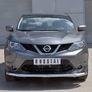 Защита переднего бампера d63 секция RUSSTAL Nissan Qashqai SPB (2015-2019)