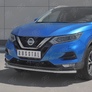 Защита переднего бампера d42 секции RUSSTAL Nissan Qashqai (2019-2024)