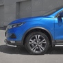 Защита переднего бампера d42 секции-d42 дуга RUSSTAL Nissan Qashqai (2019-2024)