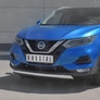 Защита переднего бампера d75х42 дуга RUSSTAL Nissan Qashqai (2019-2024)