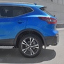 Защита заднего бампера d75х42 дуга RUSSTAL Nissan Qashqai (2019-2024)