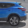 Защита заднего бампера d63 дуга-d42 дуга RUSSTAL Nissan Qashqai (2019-2024)