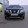 Защита переднего d57 бампера волна Nissan Terrano (2014-2023)