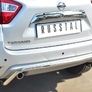 Защита заднего бампера d42 на RUSSTAL Nissan Terrano (2014-2023)