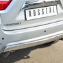 Защита заднего бампера d75х42 дуга RUSSTAL Nissan Terrano (2014-2023)