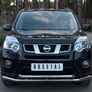 Защита переднего бампера d63х63 RUSSTAL Nissan X-Trail (2011-2014)