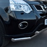 Защита переднего бампера d63х63 RUSSTAL Nissan X-Trail (2011-2014)